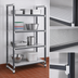Thumbnail image #3 for Cambro Camshelving Elements XTRA 4-Tier Solid Stationary Starter Unit, 21 x 36 x 84 Inches, Speckled Gray