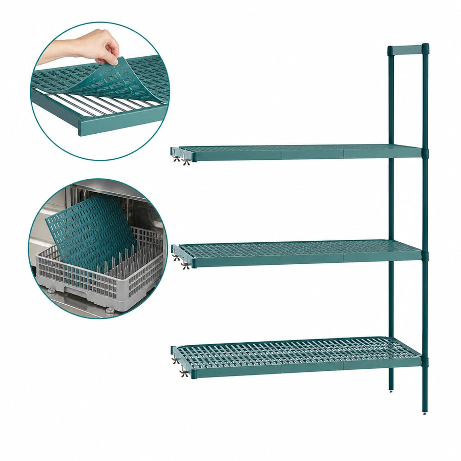 Removable Polymer Shelf Mats