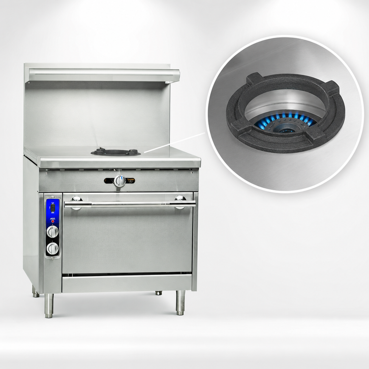 Product image #3 for Imperial Spec Series Heavy-Duty 36-Inch Gas French Top Range with Open Cabinet Base, 35,000 BTU