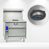 Thumbnail image #3 for Imperial Spec Series Heavy-Duty 36-Inch Gas French Top Range with Open Cabinet Base, 35,000 BTU