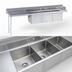 Thumbnail image #3 for Advance Tabco 95-Inch Left-Drainboard 3-Compartment Stainless Steel Sink Dishtable