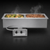 Thumbnail image #3 for Delfield Narrow Drop-In Electric Hot Food Well Unit, 2-Pan, With Drains