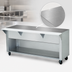 Thumbnail image #3 for Advance Tabco Triumph Supreme Solid Top Utility Station with Poly Cutting Board and Open Undershelf, 31-13/16 Inch x 30-5/8 Inch