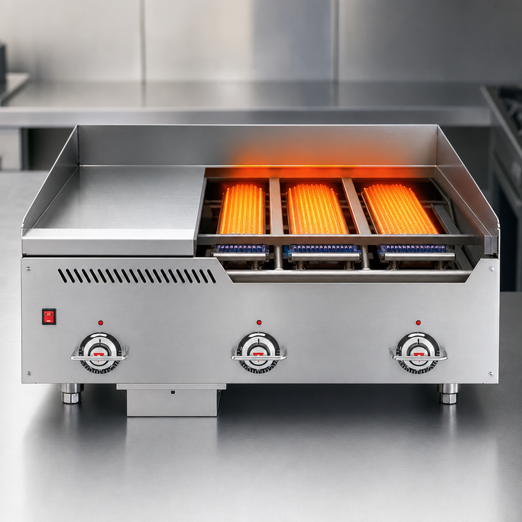 Product image #4 for Vulcan IRX Technology 24-Inch Countertop Gas Heavy Duty Griddle with 24 x 24-Inch Cooking Surface