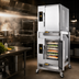 Thumbnail image #3 for AccuTemp Evolution E62403E110 DBL Double-Stacked 12-Pan Electric Boilerless Convection Steamer with Stand