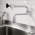 Thumbnail image #3 for Fisher 5730 Wall-Mount Single-Hole Faucet with 10 in. Control Swing Spout and 10 in. Double-Jointed Spout