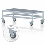Thumbnail image #3 for Fermod Fermostock 1R35B12M Mobile Aluminum Dunnage Rack, Louvered, 35"W x 18"D x 17"H, 800 lb. Per Shelf