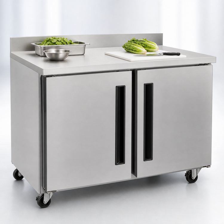 Product image #3 for Traulsen Centerline Compact 2-Section 48-Inch Undercounter Worktop Freezer with Solid Doors