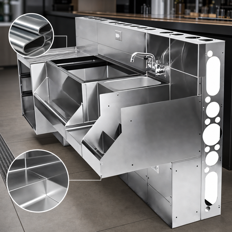 Product image #3 for CHOICE 41-Inch High Modular Bar Die for Underbar Equipment