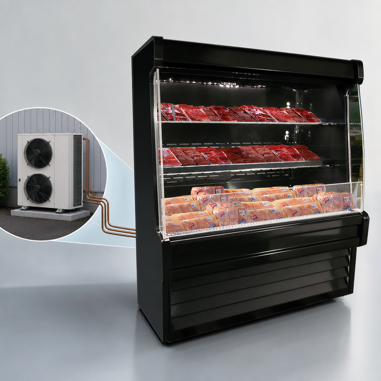 Product image #3 for Howard-McCray 35E Series Packaged Meats Open Merchandiser, 51-Inch Wide x 60-Inch High, Low Profile, Remote Refrigeration, LED Shelving