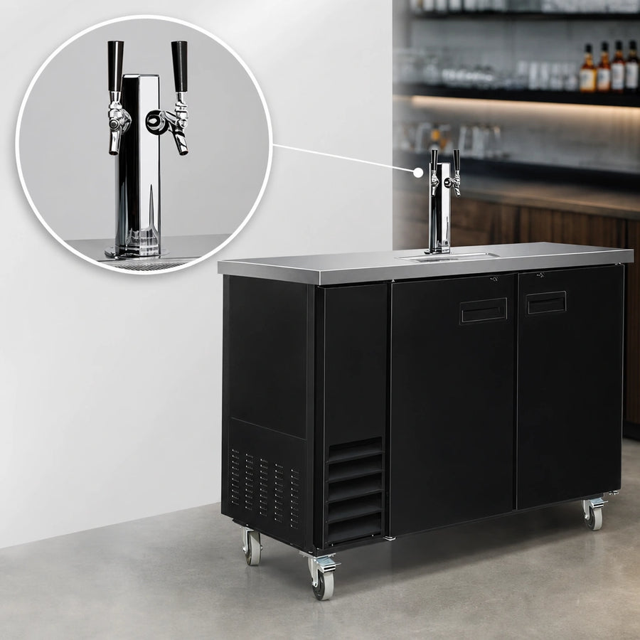 Single Tower, 2 Faucets