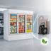 Thumbnail image #3 for True Three-Section Glass Door Low Temp Freezer Merchandiser, White