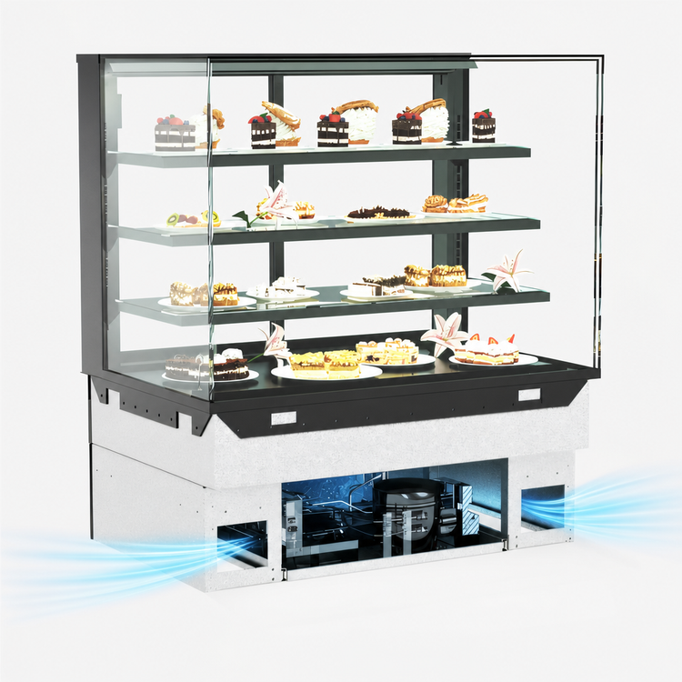 Product image #3 for Structural Concepts Reveal® Self-Contained Refrigerated Full Service Slide-In Counter Deli Case, 35-3/4" W x 33" D