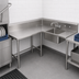 Thumbnail image #3 for John Boos Pro-Bowl Corner Soiled Dishtable with 20 x 20 x 8 Inch Sink Bowl, 60-Inch Machine-to-Corner x 48-Inch Corner-to-End, Left-to-Right