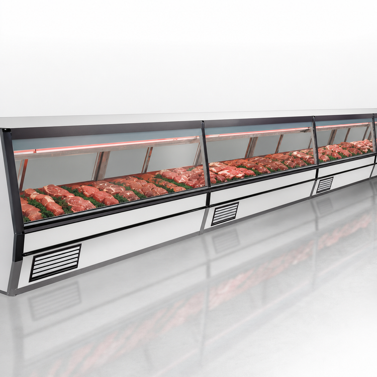 Product image #3 for Howard-McCray 40E Series 124-1/2-Inch Self-Contained Red Meat Service Case with LED Lighting