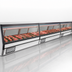 Thumbnail image #3 for Howard-McCray 40E Series 124-1/2-Inch Self-Contained Red Meat Service Case with LED Lighting