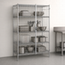 Thumbnail image #3 for Metro Super Erecta qwikSLOT Stationary Chrome-Plated Wire Security Cage