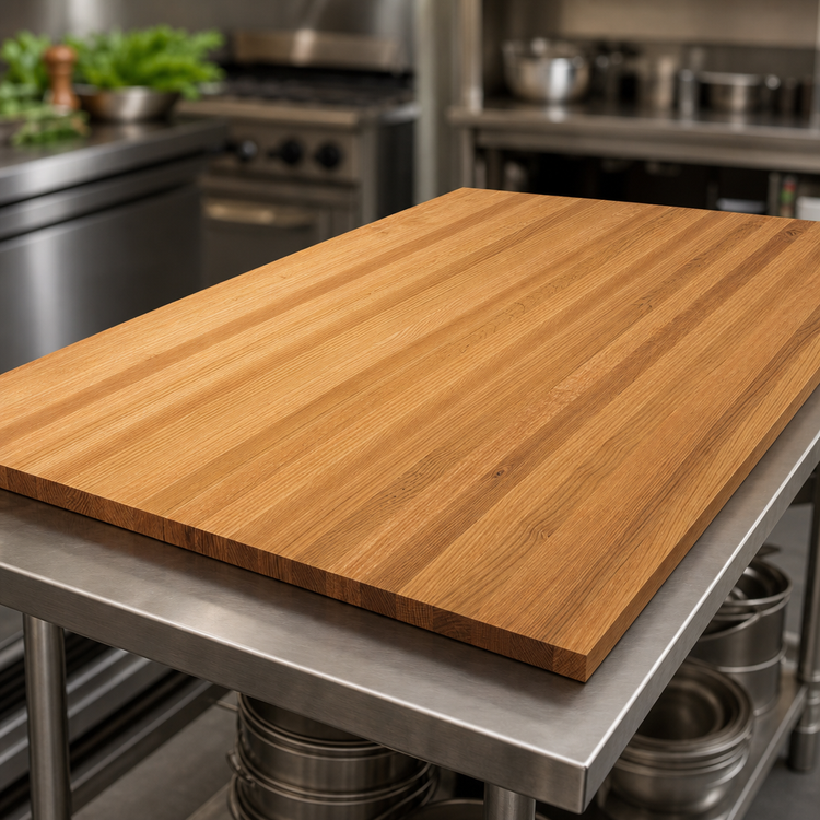 Product image #3 for John Boos Appalachian Red Oak Edge Grain Island Countertop, 84 x 38 x 1-1/2-Inch Thick, Penetrating Oil Finish