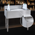Thumbnail image #3 for Advance Tabco Special Value Series 30-Inch Wide Stainless Steel Cocktail Unit with 12-Inch Deep Ice Bin and Bottle Racks