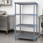 Thumbnail image #3 for Quantum Millenia QP214850VS-4 4-Shelf Polymer Stationary Starter Shelving Unit, Gray, 48"W x 21"D x 50"H