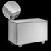 Thumbnail image #3 for Randell Mobile Stainless Steel Utility Serving Station with Enclosed Base, 24 x 30 x 35-1/2 Inches