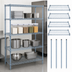 Thumbnail image #3 for Quantum 42 Inch x 30 Inch x 86 Inch Wire Shelving Starter Kit, 600-800 lb Capacity, Gray Epoxy Antimicrobial Finish