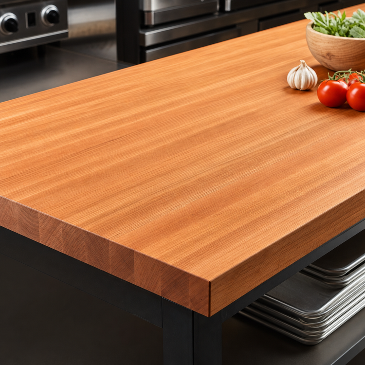 Product image #3 for Boos Block American Cherry Edge-Grain Kitchen Countertop, 132 x 30 x 2-1/4 Inches, Oil Finish