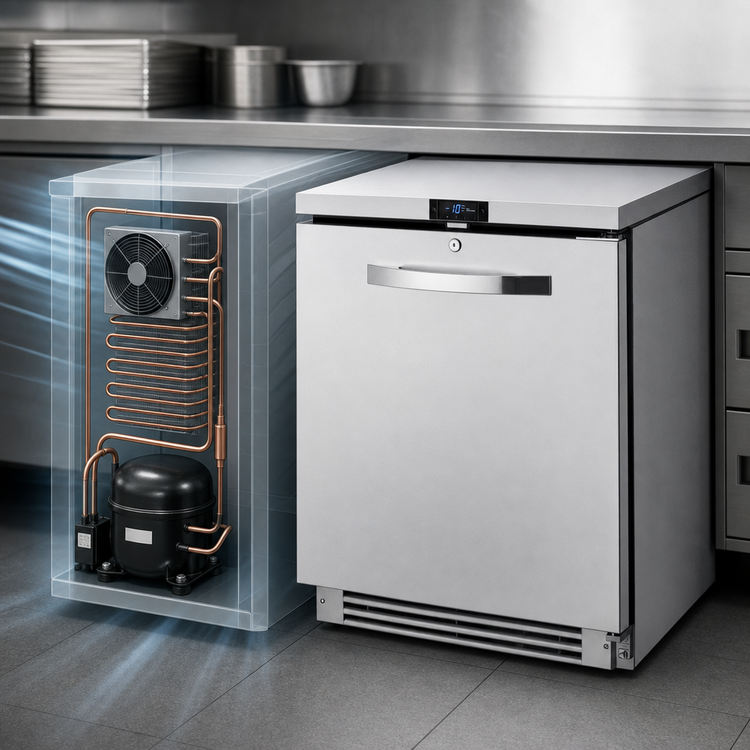 Product image #3 for True SPEC SERIES 24-Inch One-Section Undercounter Solid Door Freezer, -10°F