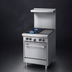 Thumbnail image #3 for Garland US Range U Series 24-Inch Gas Restaurant Range with 2 Open Burners, 12-Inch Griddle and Space Saver Oven
