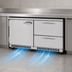 Thumbnail image #4 for Turbo Air PRO Series Front-Breathing Two-Section Undercounter Refrigerator with 1 Solid Door and 2 Drawers