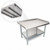 Thumbnail image #3 for BK Resources Economy Stainless Steel Equipment Stand with Adjustable Undershelf, 24 x 30 Inch