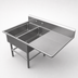 Thumbnail image #3 for John Boos Pro-Bowl 2-Compartment Platter Sink with 18