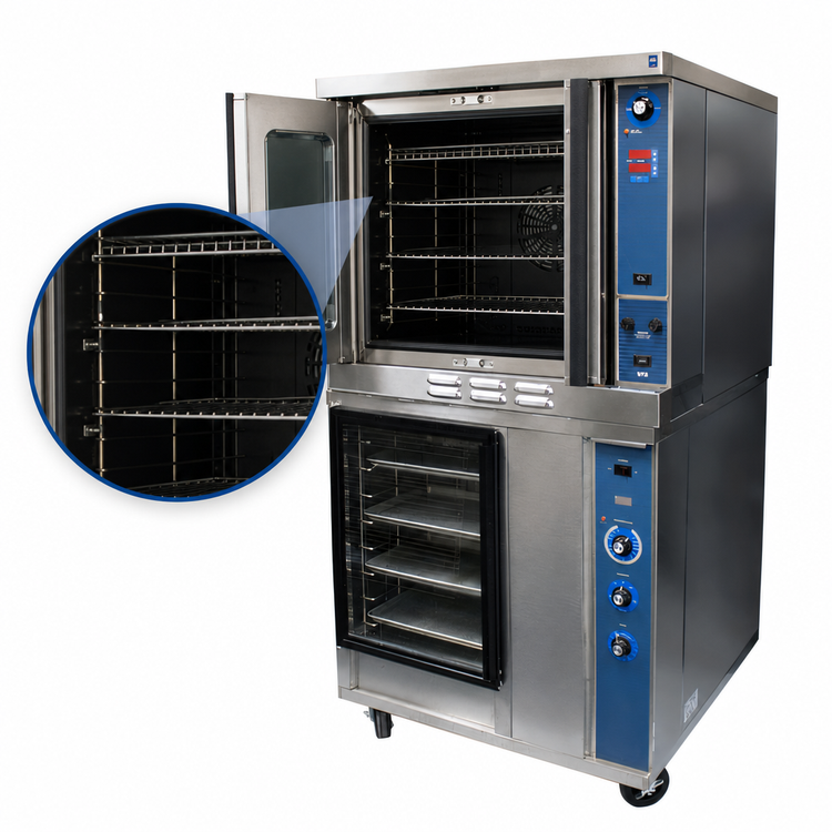 Product image #3 for Duke 613-G3XX/PFB-2 Full-Size Gas Convection Oven with 16-Pan Proofer Base