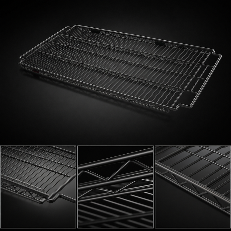 Product image #3 for Eagle Group Add-A-Shelf Adjustable Wire Shelf, 60"W x 24"D, Black Epoxy Finish
