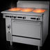 Thumbnail image #3 for Garland Cuisine C36-8C 36-Inch Heavy-Duty Gas Range with Three 12-Inch Hot Tops and Convection Oven