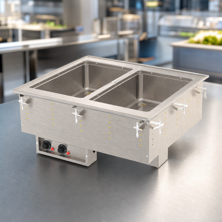 Product image #3 for Vollrath Electric Two-Well Drop-In Hot Food Well with Auto-Fill and Thermostatic Controls, 240V