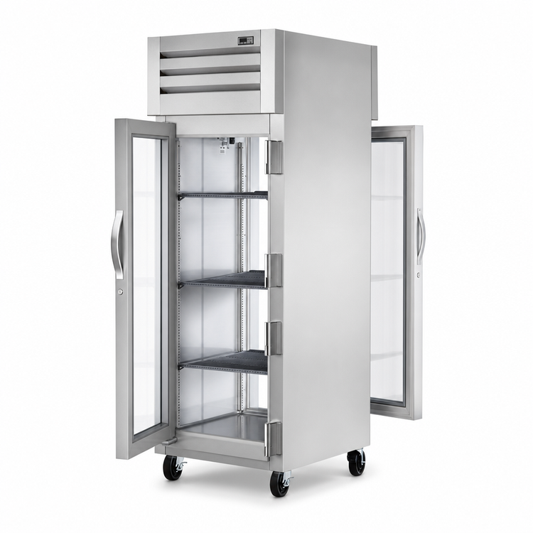 Product image #3 for True SPEC SERIES One-Section Pass-Thru Glass Door Reach-In Refrigerator, Top-Mounted Self-Contained