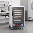 Thumbnail image #3 for Metro C5 C515-PFC-U Half-Height Mobile Proofing Cabinet with Clear Polycarbonate Door, Non-Insulated, 120V