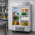 Thumbnail image #3 for Beverage-Air Horizon Series 46.15 Cu. Ft. Two-Section Bottom-Mount Glass Door Reach-In Refrigerator