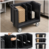 Thumbnail image #4 for Cambro Adjustable Tray and Dish Cart with Vinyl Cover, Black