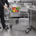 Thumbnail image #3 for Quantum 36 x 24 x 40 Inch Mobile Wire Shelving Cart with Chrome Plated Finish