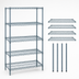 Thumbnail image #3 for Quantum 24 x 24 x 54 Inch Gray Epoxy Antimicrobial Wire Shelving Starter Kit