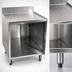 Thumbnail image #3 for CHOICE by Glastender 42-Inch Underbar Open Front Stainless Steel Drainboard Cabinet Base, 19-Inch Deep, No Doors
