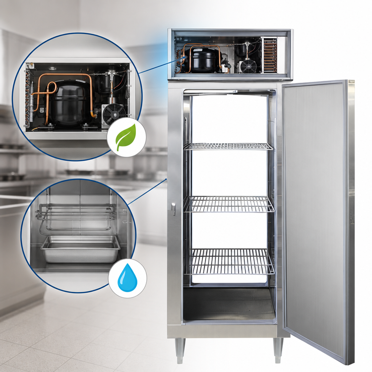 Product image #3 for Continental D1FENSSPT Designer Line Wide Full-Size Pass-Thru Freezer