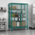 Thumbnail image #3 for EagleGard Stationary Wire Security Cage, 63-1/4W x 33-1/4D x 67H, 2-Door, Blue Green Hybrid Epoxy Finish