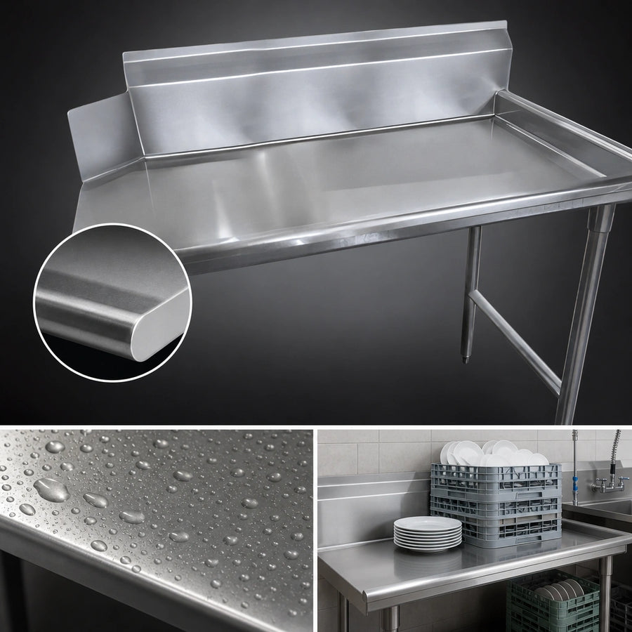 16-Gauge 304 Stainless Steel Top