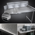 Thumbnail image #3 for 60-Inch x 30-Inch Stainless Steel Clean Dish Table, Left-to-Right, 9-Inch Splash