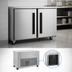 Thumbnail image #3 for Centerline by Traulsen Compact Two-Section Undercounter Freezer with Solid Doors, 60 Inch, Rear-Mount Refrigeration