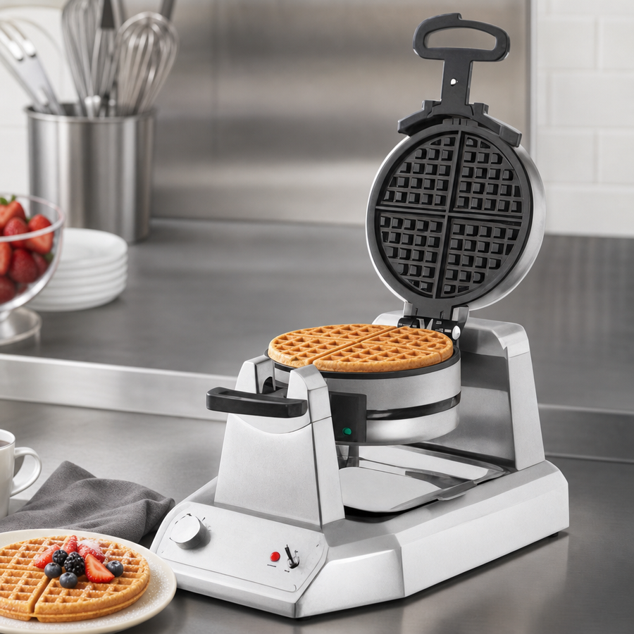 7-Inch Round Waffle Output
