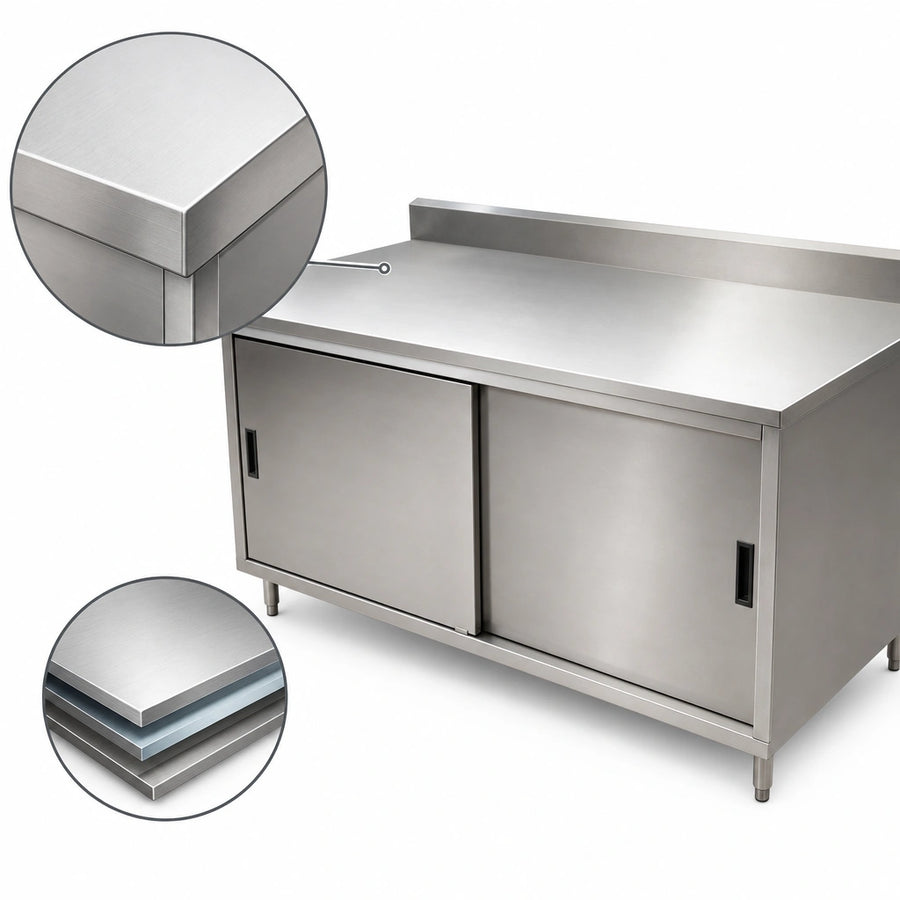 14 Gauge Stainless Steel Top